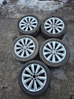 Predám elektróny 5x112r17 originál VW GROUP - 5kusov - 2