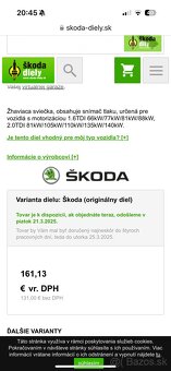 Žhaviaca sviečka, obsahuje snímač tlaku Skoda Vw - 2