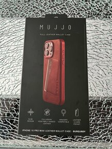 Mujjo Wallet case full grain leather iPhone 15 Pro Max - 2