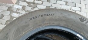 Predám letné pneumatiky 215/65r17 - 2