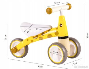 Hauck 1st Ride s trema kolesami Giraffe Yellow - 2