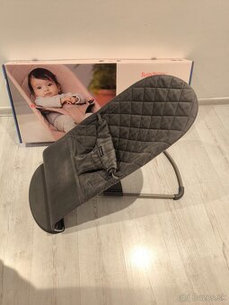 Babybjorn ležadlo BLISS Anthracit classic Woven - 2