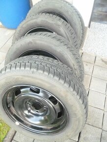 plechové disky + zimné pneu na Peugeot 207 - 2