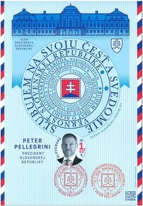 2024 prezident Pellegrini inauguracia FDC PaL pamatny list - 2