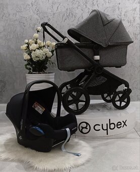 TROJKOMBINÁCIA BUGABOO FOX2 BLACK MELANGE - 2