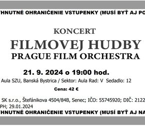 KONCERT FILMOVEJ HUDBY PRAGUE FILM ORCHESTRA - 2