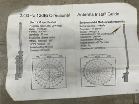 Vonkajšia wifi anténa 2.4GHz 12dBi - 2