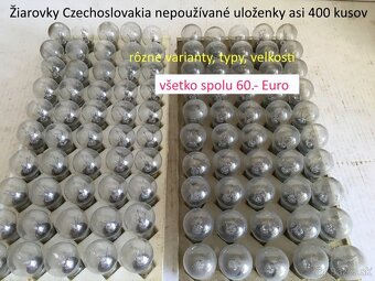 Autožiarovky 400 kusov do veteránových aut Czechoslovakia - 2