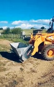 Betonovanie mixovacou lyžicou Jcb 2dx/ bobcat turbo - 2