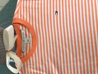 TOMMY HILFIGER originál Orange damske tricko L - 2