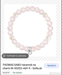 THOMAS SABO nový set náramok a prívesok - 2