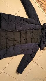 Pérová bunda-parka ZARA, modrá, XL - 2