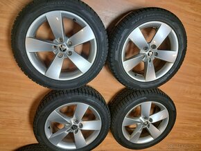 Predam Original elektrony Skoda 5x112 R17 a zimne pneu - 2