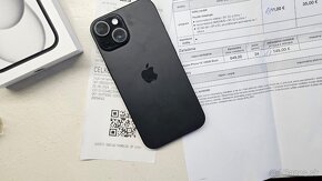 Apple iPhone 15 black 128GB -aj vymením - 2