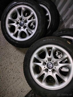 4ks alu disky orig. BMW 5x120 R17 pneu na dojazd - 2