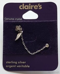 Strieborne nausnice - Claires - 2