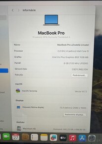 Apple MacBook Pro 2019, 4 porty Thunderbolt 3 s touchbarom - 2