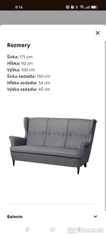 Gauč strandmon ikea - 2