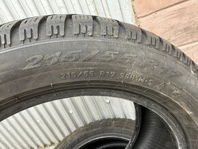 2ks Zimne pneumatiky PIRELLI 215/55 R17 - 2