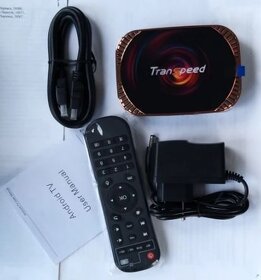 Predám TV Box Android 11 Transpeed  4/64GB 8K S905X4 1000M - 2