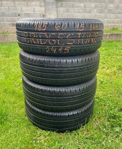 185/60 r15 letné Bridgestone 4kusy - 2