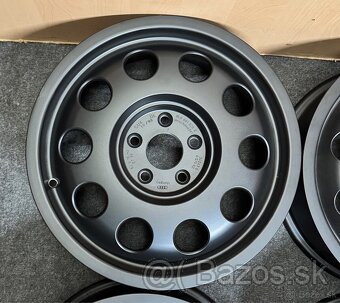 5x100 R15 Original Audi A3 ET 38 čierna matna - 2