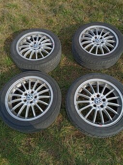 Hliníkové disky 5x112 R17 Dotz pneu Dunlop - 2