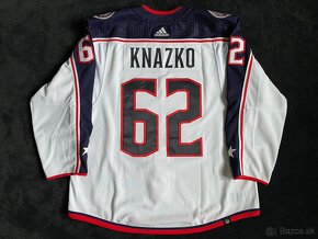 Originálny hraný dres SAMUEL KŇAŽKO, Colombus Blue Jackets - 2