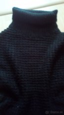 dámska čierna vesta pletena - 2