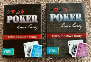 Karty na Poker plastové - 2