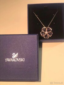 Swarovski necklace Rose flower New - 2