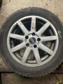 Audi elektrony 5x112+zimné gumy - 2