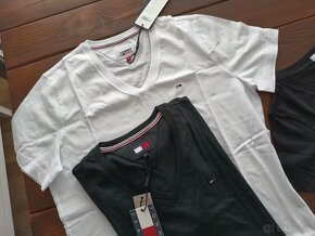 Tommy Hilfiger pánske nové bavlnené tričká M - 2