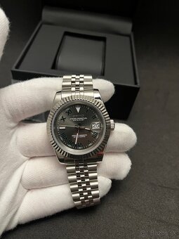 Seiko mod Datejust Wimbledon Grey - 2