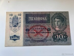 Bankovky Rakúsko Uhorsko 10 Kronen 1915 1+ - 2