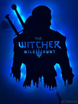 Witcher Wild Hunt LED Dekoracia na stenu - 2