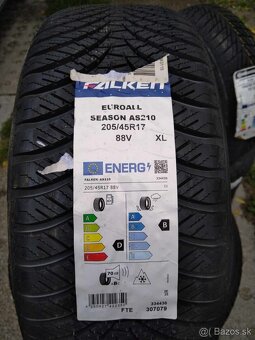 205/45 R 17 celoročné + alu CITROEN,PEUGEOT. - 2