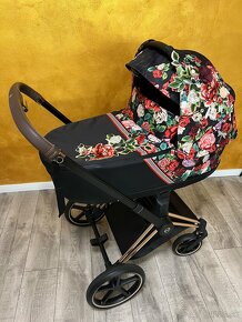 Cybex priam 4.0 Spring blossom dark a rose gold podvozok - 2