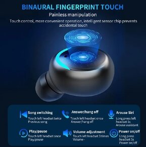 Predám nové bezdrôtové slúchadlá do uší pre Iphone a Android - 2