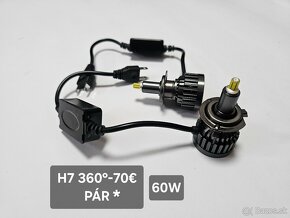 LED - AUTO 360°,aj ine Led, Adaptery H7, Diagn.zariadenia - 2