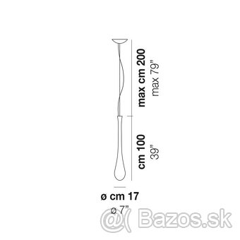 Vistosi lacrima zavesna dizajnova lampa - 2