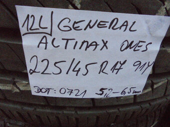 General Altimax One S 225/45 R17 91Y č.12L+z - 2