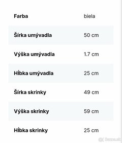 Kúpeľňova skrinka s umyvadlom - 2