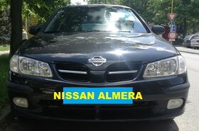 NISSAN ALMERA 1.5i 66kW, r.v.9/2000, ČR doklady, SPZ - 2