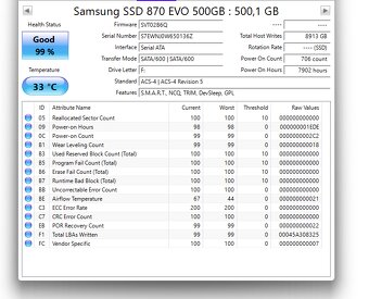 2.5" SSD Samsung 870 EVO - 500GB - 2