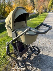 Zelený kočík Bebetto+ Cybex Aton 5 + isofix - 2