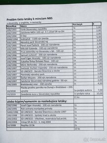 Informačné letáky k minciam - 2