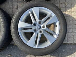 5x112 R17 original Škoda Superb 3 MARKAB + zimné pneu - 2