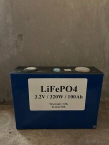 LiFePO4 články, 3.2V, 320Wh, 100Ah - 2