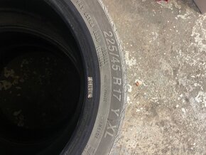 Predám letne pneumatiky225/45 R17 - 2